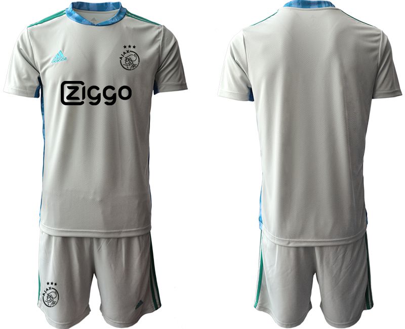 Men 2020-2021 club ajax gray goalkeeper Soccer Jerseys